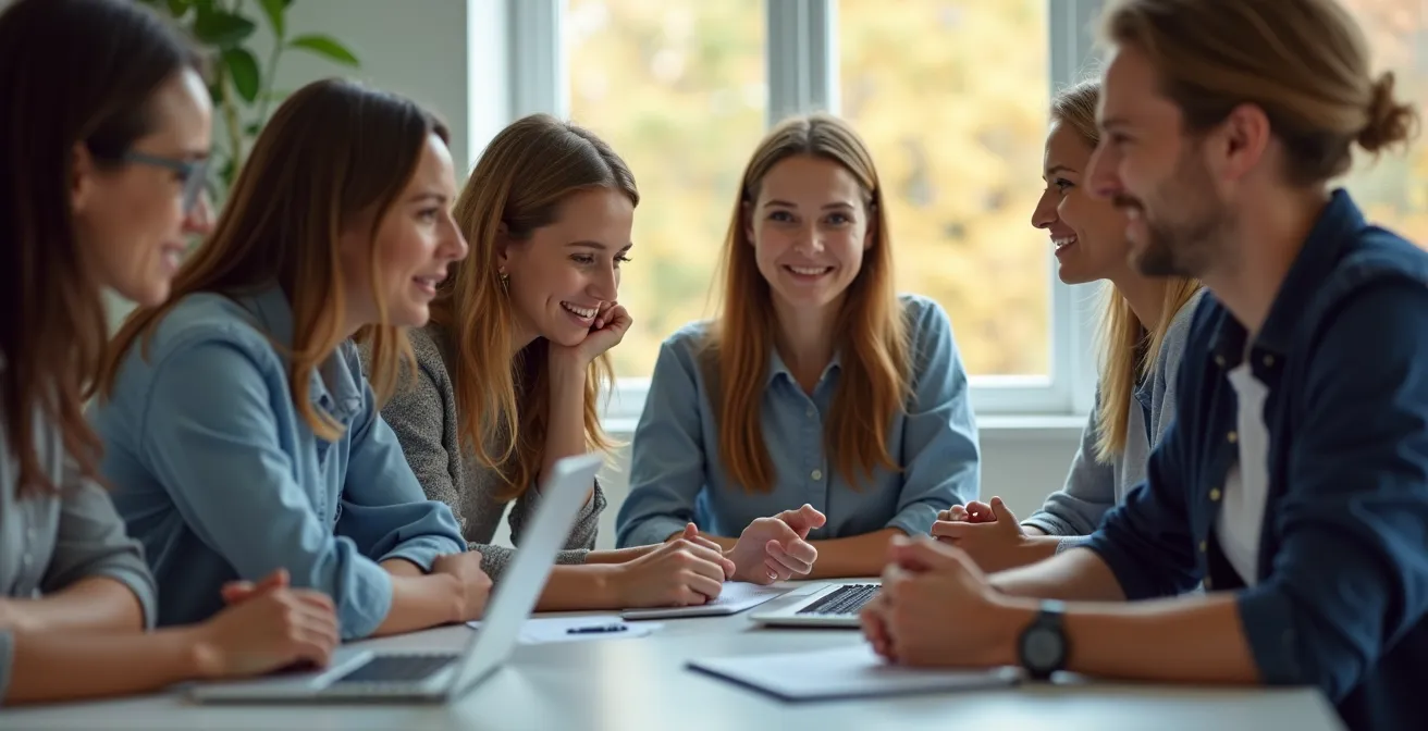 Faculty members engaged in collaborative EdTech training workshop