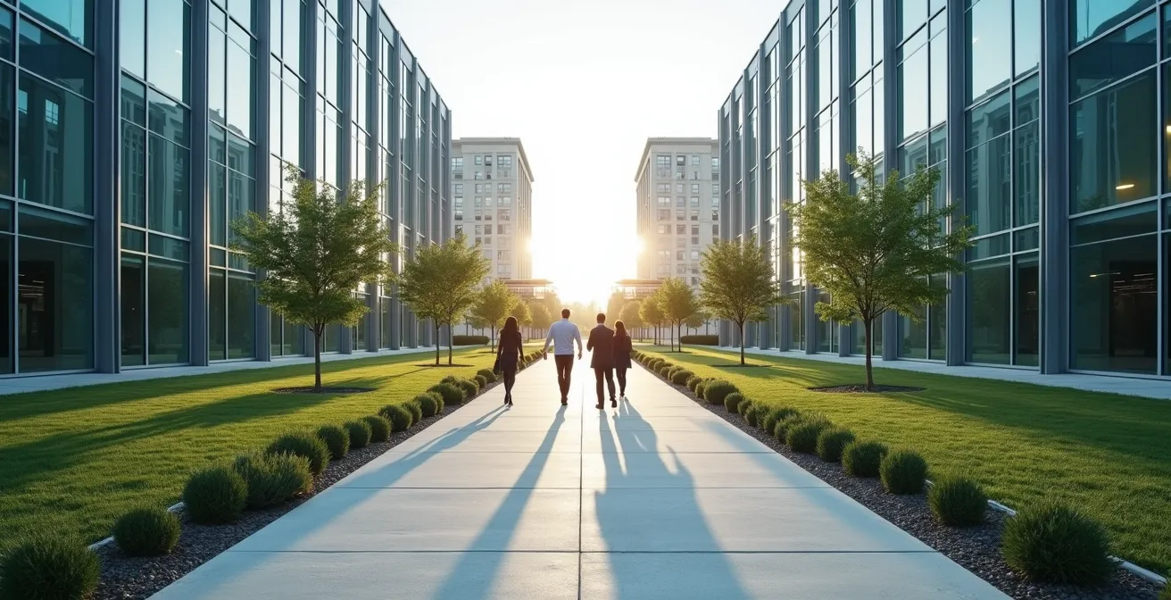 Split pathway showing different career trajectories for regional versus national accreditation choices