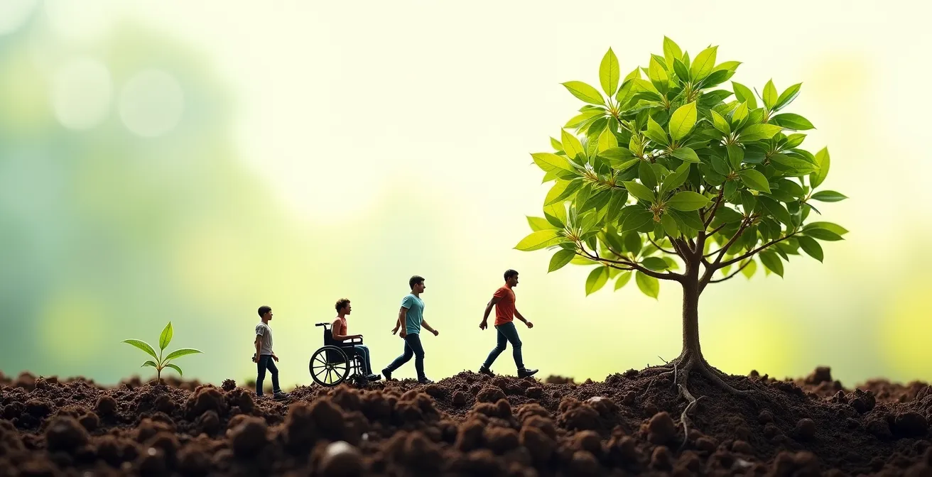 Visual timeline showing the progression of inclusive education culture change over 10 years